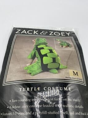 Zack And Zoey Turtle Dog Costume Sz Medium